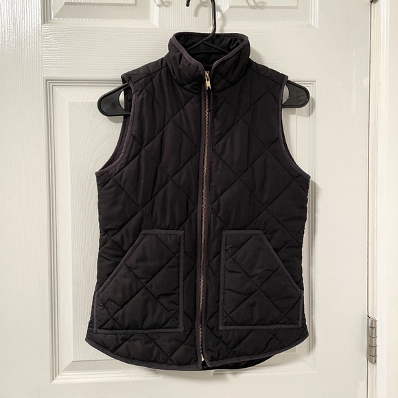 J. Crew Puff Vest Black - Picture 3 of 6